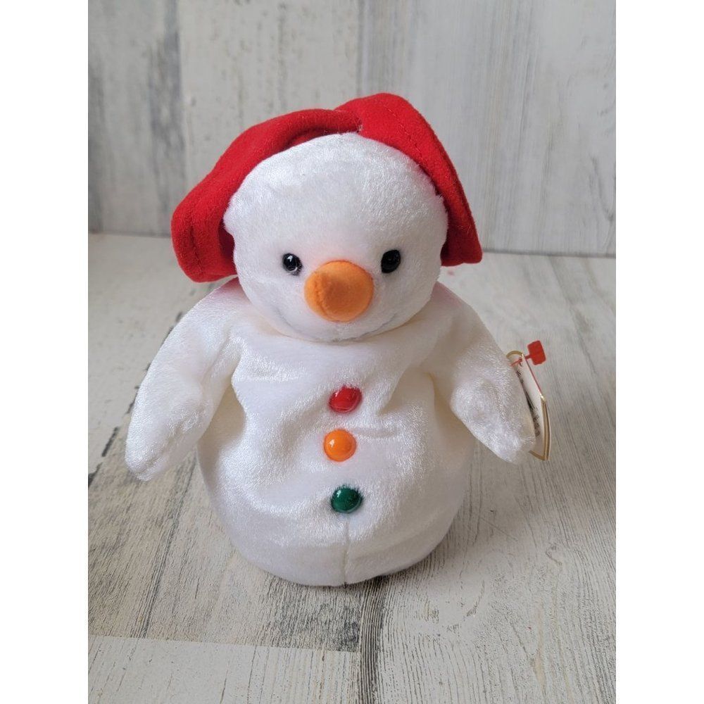Ty Beanie‎ Baby Chillin snowman stuffed animal toy